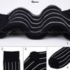 Tất nam công sở cổ cao GOMTAT, vớ đi giày tây mẫu sọc trắng đen, chất liệu cotton cao cấp Menswear - TAY-DENSOCTRANG-1DOI