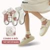 Combo 5 đôi tất vớ nữ cổ ngắn GOMTAT chất liệu cotton cao cấp, khử mùi êm chân, màu sắc siêu xinh - D16-A097