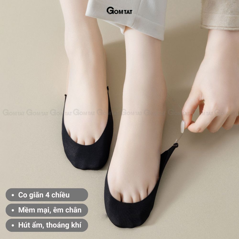 Combo 5 đôi vớ lười nữ đi giày cao gót GOMTAT, chất liệu cotton cao cấp - CAOGOT-SUX-1102-CB5
