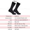Tất nam công sở cổ cao GOMTAT, vớ đi giày tây mẫu sọc trắng đen, chất liệu cotton cao cấp Menswear - TAY-DENSOCTRANG-1DOI