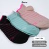 Tất nữ cổ thấp GOMTAT họa tiết kẻ sọc, chất liệu cotton hút ẩm thoáng khí khử mùi hôi  -NUNGAN-VSTAR-501-1DOI