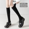 Combo 5 đôi tất lolita nữ GOMTAT cổ cao, dưới gối và qua gối trơn trắng đen, chất liệu thun lạnh mềm mịn - HOT-1805-CB5