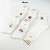 Set 5 đôi tất nữ cổ trung GOMTAT hoạ tiết hình thú đáng yêu, chất liệu cotton êm mềm mịn mát  -LISU25-LUNG-HTNAU