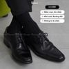 Tất vớ giày tây nam cổ cao GOMTAT mẫu gân chìm, chất liệu mềm mại, thoáng mát, êm chân Menswear - GOM-TAYGANCHIM-1DOI