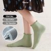 Combo 5 đôi tất nữ cổ bèo GOMTAT, vớ cổ ngắn nữ cotton hút ẩm thoáng khí mềm mịn - FIVE-2004-CB5