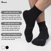 Combo 5 đôi tất đen nam nữ GOMTAT có đệm xù êm chân, sợi cotton dày dặn, khử mùi kháng khuẩn - STA-5009-CB5