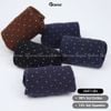 Hộp 5 đôi vớ nam cổ cao công sở GOMTAT hoạ tiết chấm bi, chất liệu cotton cao cấp - GOM-CHAMBI-CB5