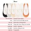 Tất đi giày cao gót nữ GOMTAT, vớ đi giày cao gót chất liệu cotton cao cấp, mềm mại, êm chân, tất đi giày búp bê, vớ mang giày búp bê Trắng - CAOGOT-SUX-19218-1DOI