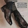 Tất nam cổ cao công sở họa tiết, vớ cao cổ nam đi giày tây chất liệu cotton cao cấp thoáng mát Menswear - GOM-TAY11-DENCAROTRANG