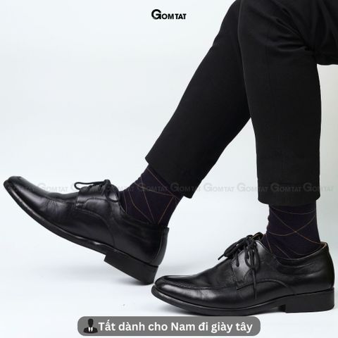  Hộp 5 đôi tất giày tây nam công sở GOMTAT mẫu MIX16, chất liệu cotton mềm mại, hút ẩm thoáng khí - GOM-MIX16-CB5 