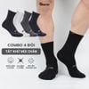 Hộp 4 đôi tất cổ lửng sợi tre nam GOMTAT cao cấp, vớ nam co giãn êm chân - GOMTAT-TRECAO-CB4