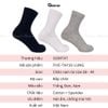 Combo 10 đôi tất cổ lửng nam trơn màu GOMTAT mẫu gân chìm, chất liệu cotton cao cấp mềm mại - FIVE-TAY10-LUNG-CB10