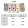 Combo 5 đôi tất tập đi chống trượt cho bé GOMTAT lót đệm silicon, an toàn cho da - YIQ-BC001-CB5