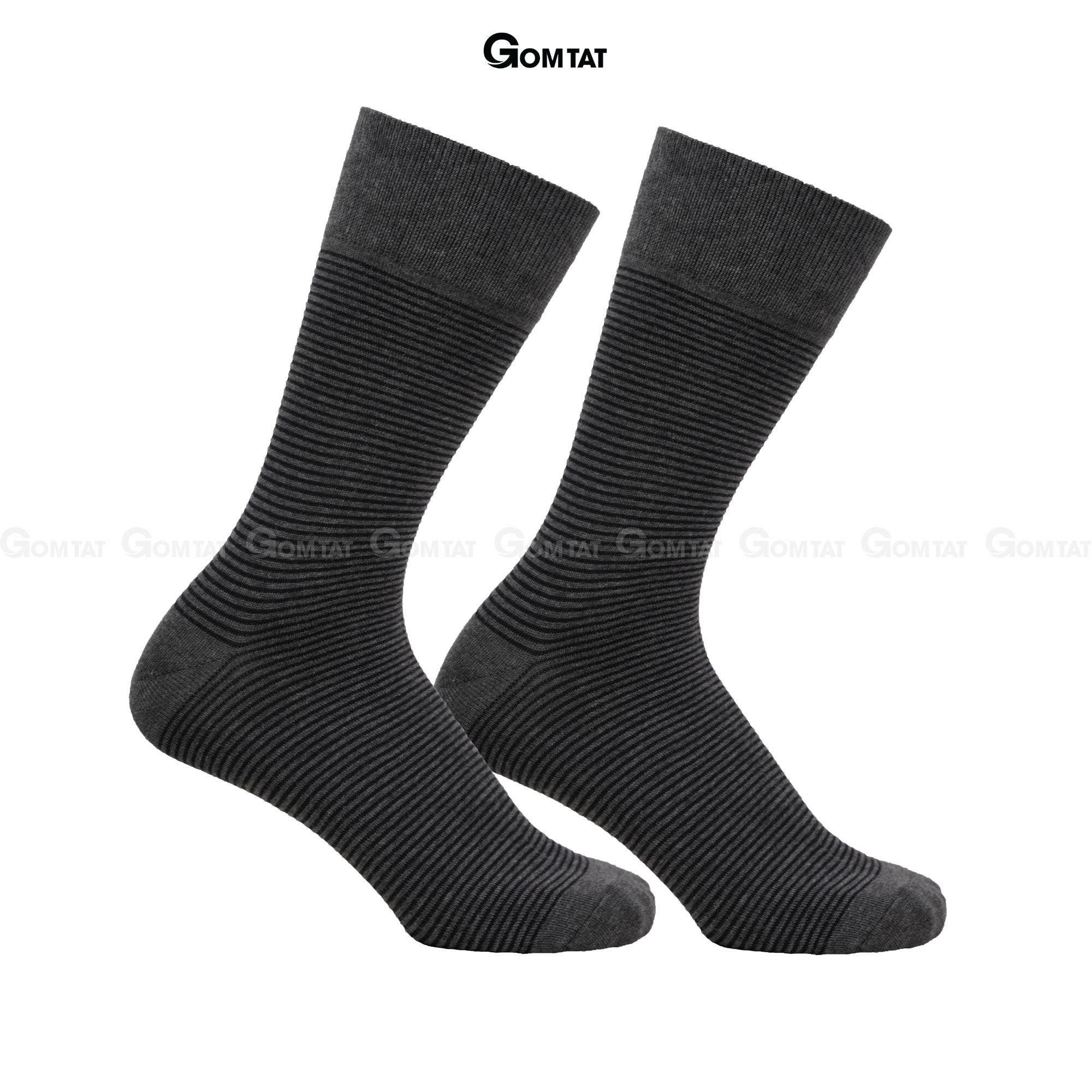 Tất nam Cổ Cao GOMTAT mẫu TAY09, vớ đi giày tây cao cấp chất liệu cotton hút ẩm thoáng khí, tất đi giày tây, vớ nam cổ cao Menswear - GOM-TAY09-1DOI