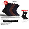 Hộp 5 đôi vớ nam cổ cao công sở GOMTAT hoạ tiết chấm bi, chất liệu cotton cao cấp - GOM-CHAMBI-CB5