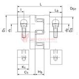 Elastomer Jaw Couplings GWE 5106 