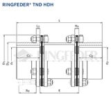  Steel Disc Coup­lings TND HDH 