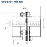  Steel Disc Coup­lings TND HSH 