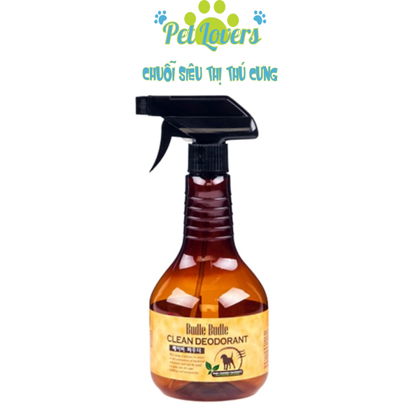 Budle budle xịt khử mùi dưỡng lông 530ml