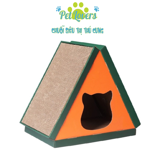 Bàn cào tam giác kiêm nhà mèo