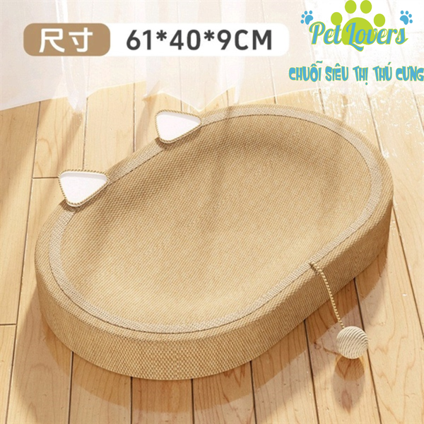 Bàn cào ổ nằm dây thừng mèo 61*40cm