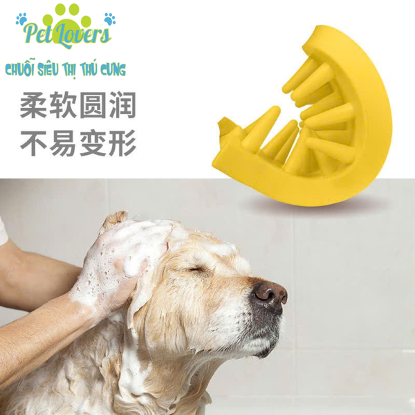 Bàn chải tắm sạch sâu hình chó mèo