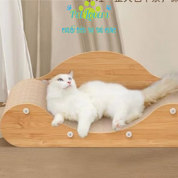 Bàn cào ghế sofa gợn sóng gỗ