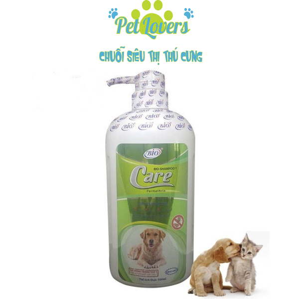Pet Lovers - Bio Shampoo 1 sữa tắm trị ve rận bọ chét 500ml