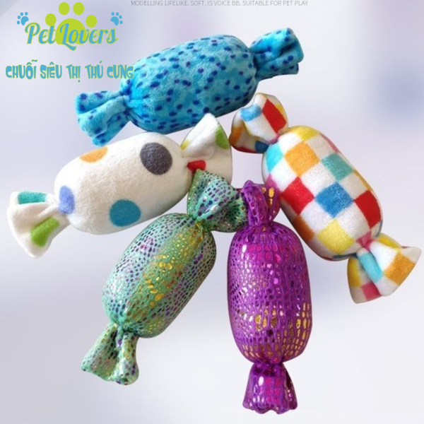 Đồ chơi gặm biết kêu cho chó hình kẹo