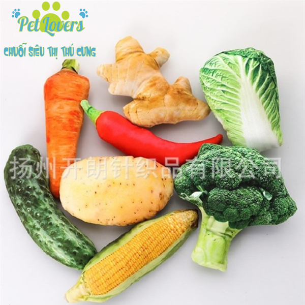 Đồ chơi gặm bằng bông hình rau củ