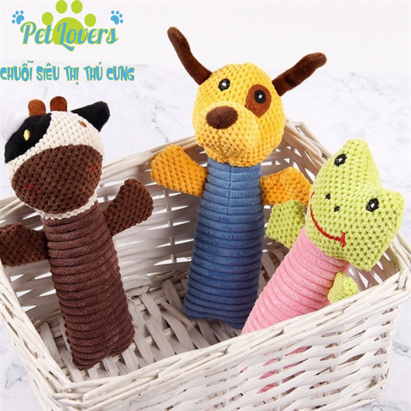 Đồ chơi gặm cho chó bằng bông hình thú