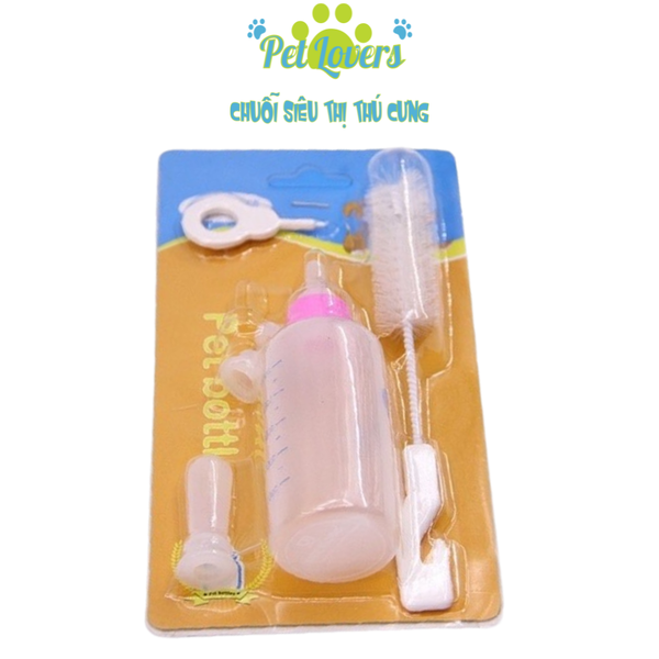 Set bình sữa cho chó mèo con