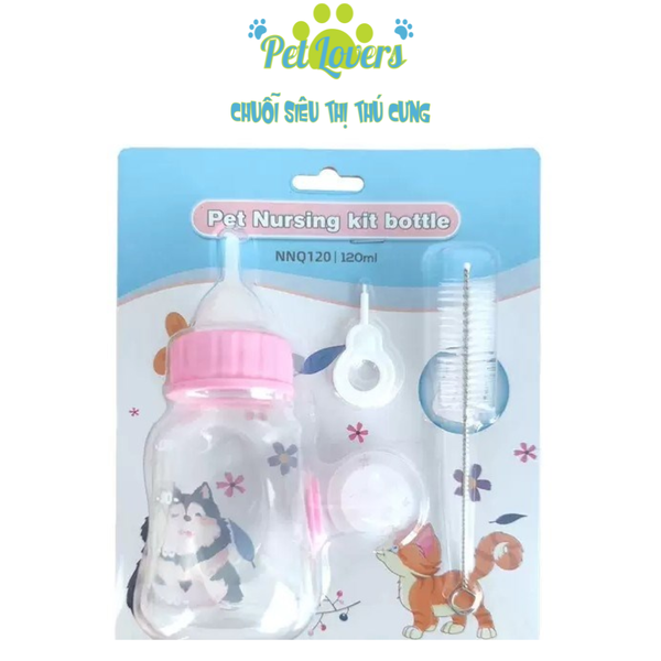Set bình sữa chó mèo con