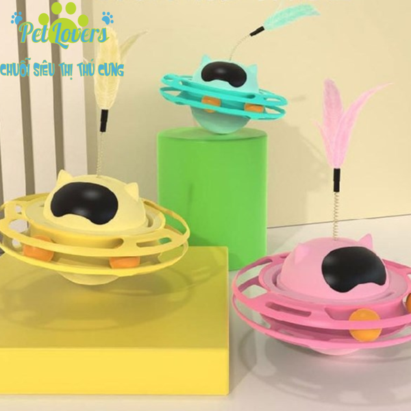 Banh trượt đĩa bay lật đật lông vũ