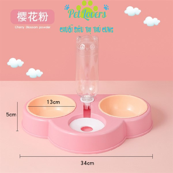 Chén đôi bình phối màu bằng nhựa