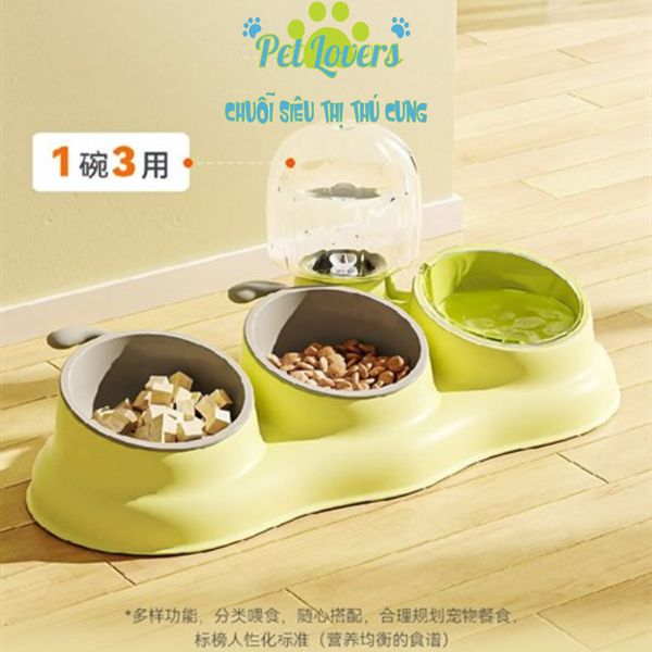 Chén đôi bình tự động 650ml phối 2 màu