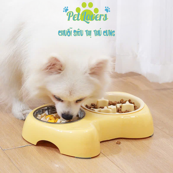 Chén đôi có lót inox to nhỏ
