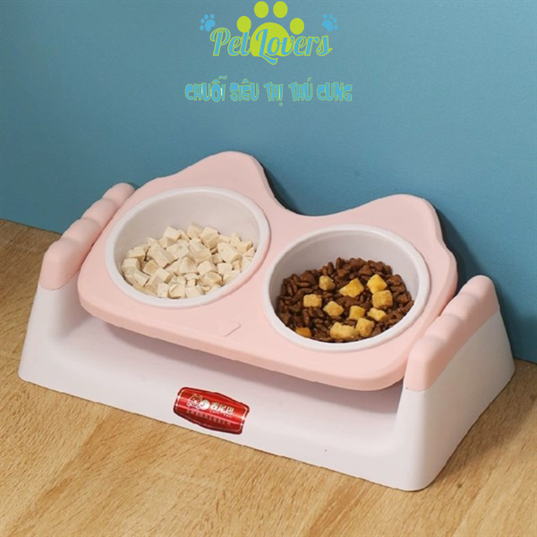 Khay chén đôi nghiêng 15 độ bảo vệ cổ