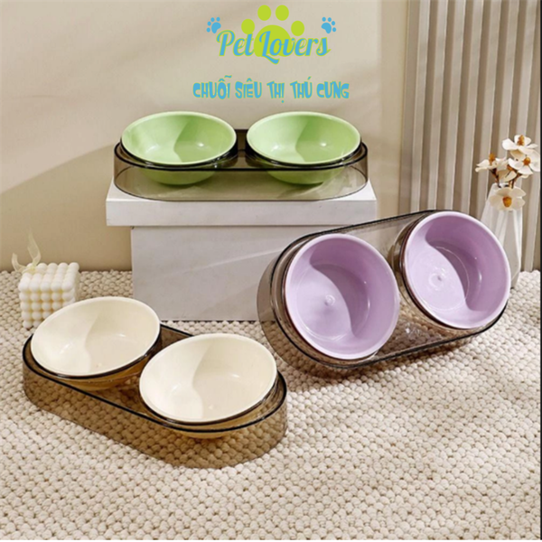 Chén nhựa đôi màu đế rời