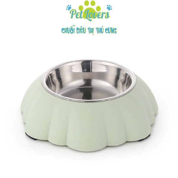 Chén lót inox hình sò đế chống trượt