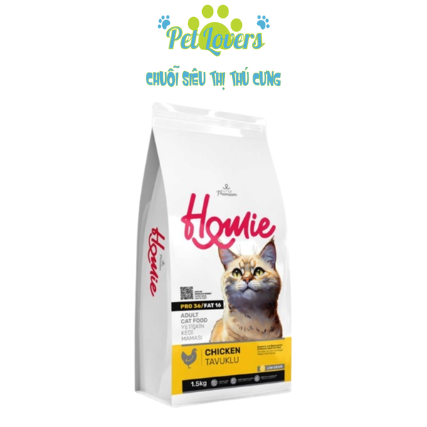 Homie hạt mèo trưởng thành vị gà 1.5kg