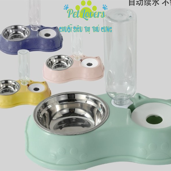 Chén ăn kèm bình nước có lót inox