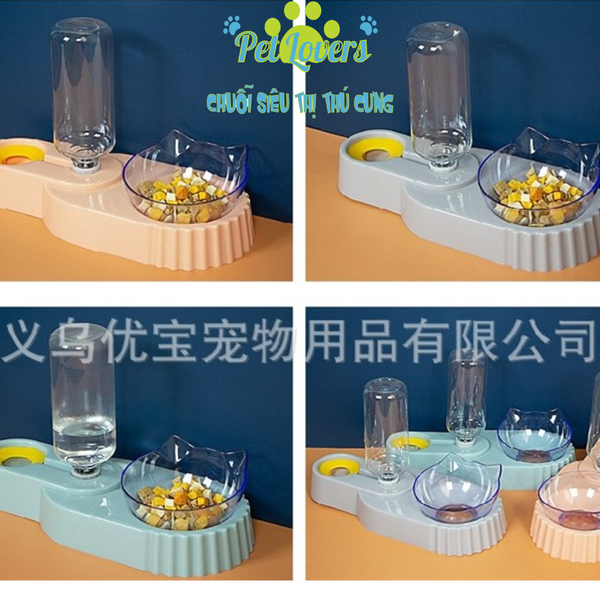 Chén ăn kèm bình nước nhựa