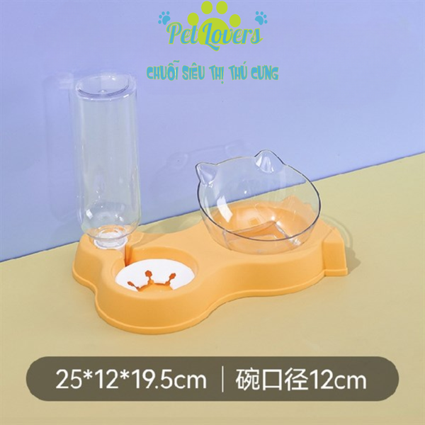 Chén đơn nhựa kèm bình nước màu tươi tắn