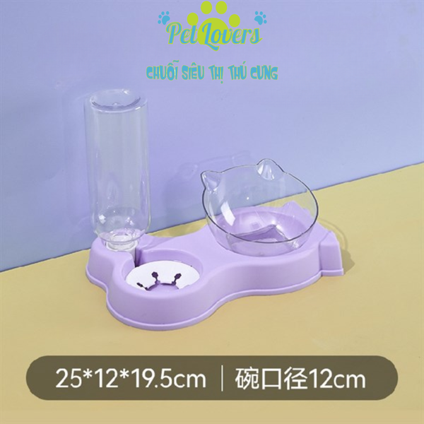 Chén đơn nhựa kèm bình nước màu tươi tắn