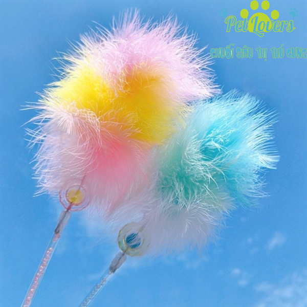 Cây gậy giỡn lông vũ 7 màu