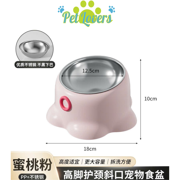 Chén đơn con mực lót inox 4 màu pastel