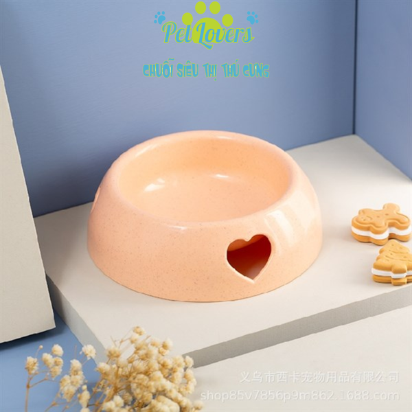 Chén nhựa trái tim M 19*25cm