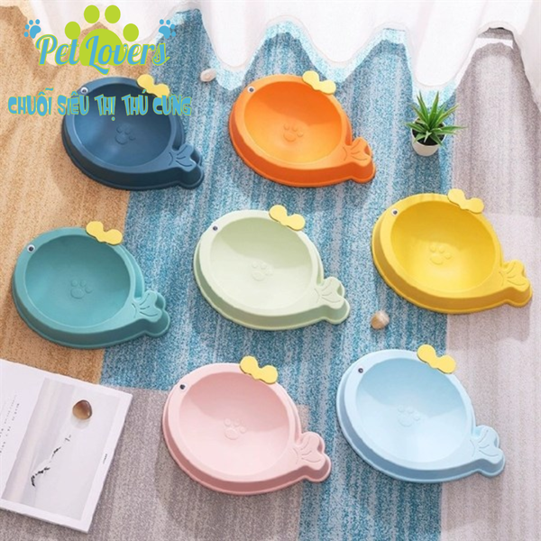Chén nhựa cá heo chống trượt