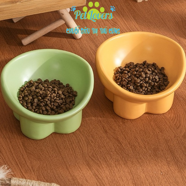 Chén sứ chân to nhiều màu